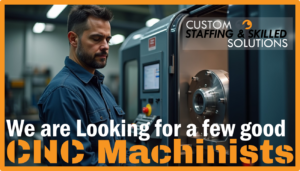 Looking for a few good CNC Machinists